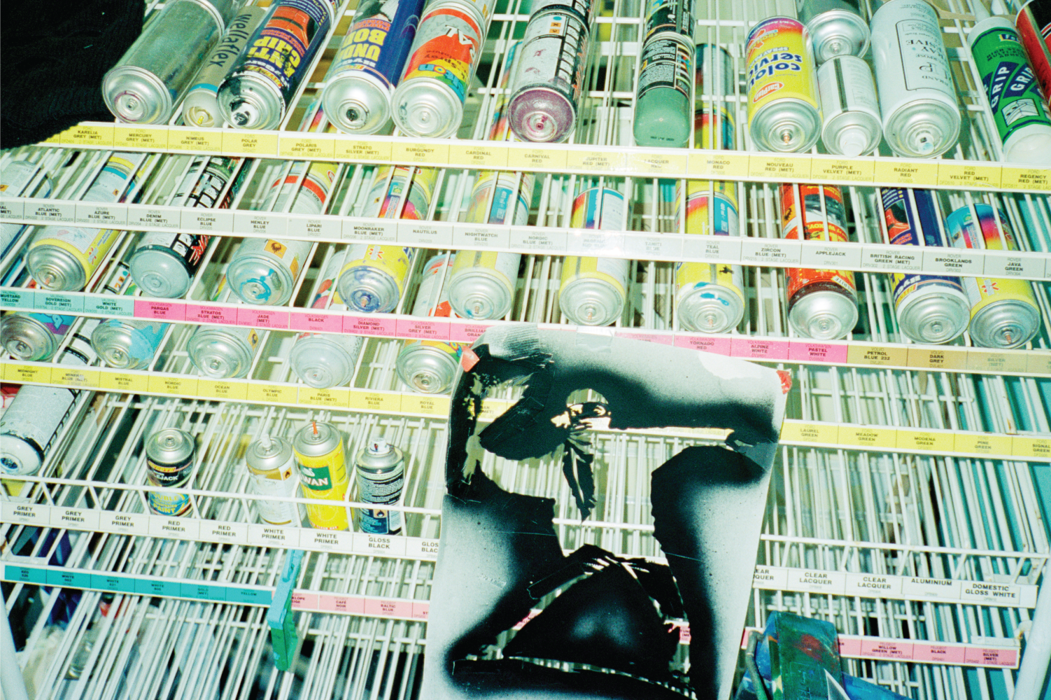 Banksy "Flower Thrower" Stencil