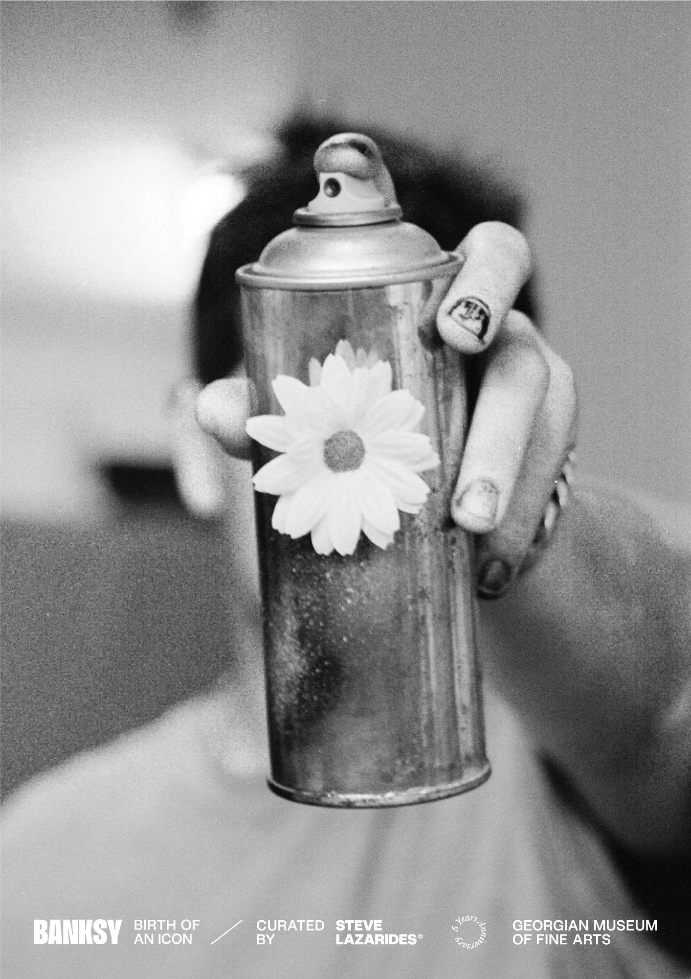 1000000000020 ;1000000000027 Banksy, Spray With Chamomile (Black And White)