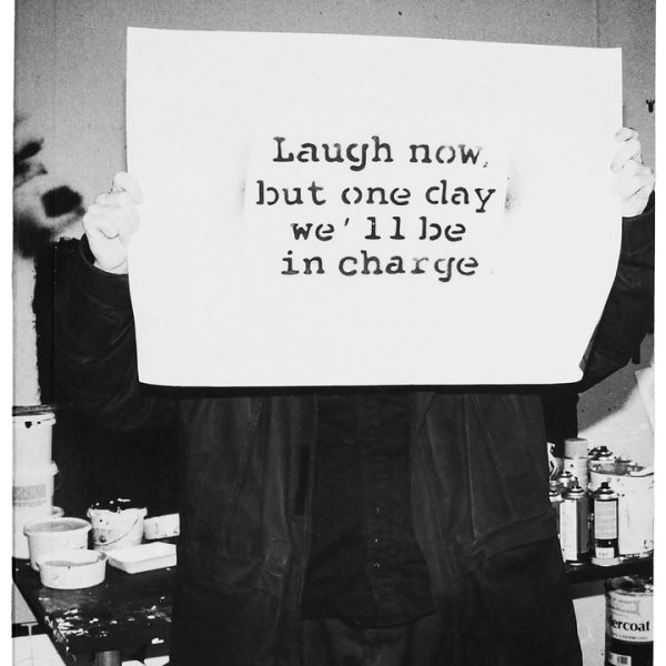 Banksy Portrait - Laugh Now. But One Day We Will Be In Charge