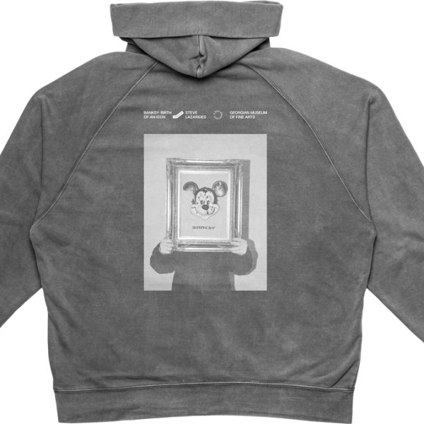 1000000000074 Banksy Graffiti, Mickey Mouse, Gray