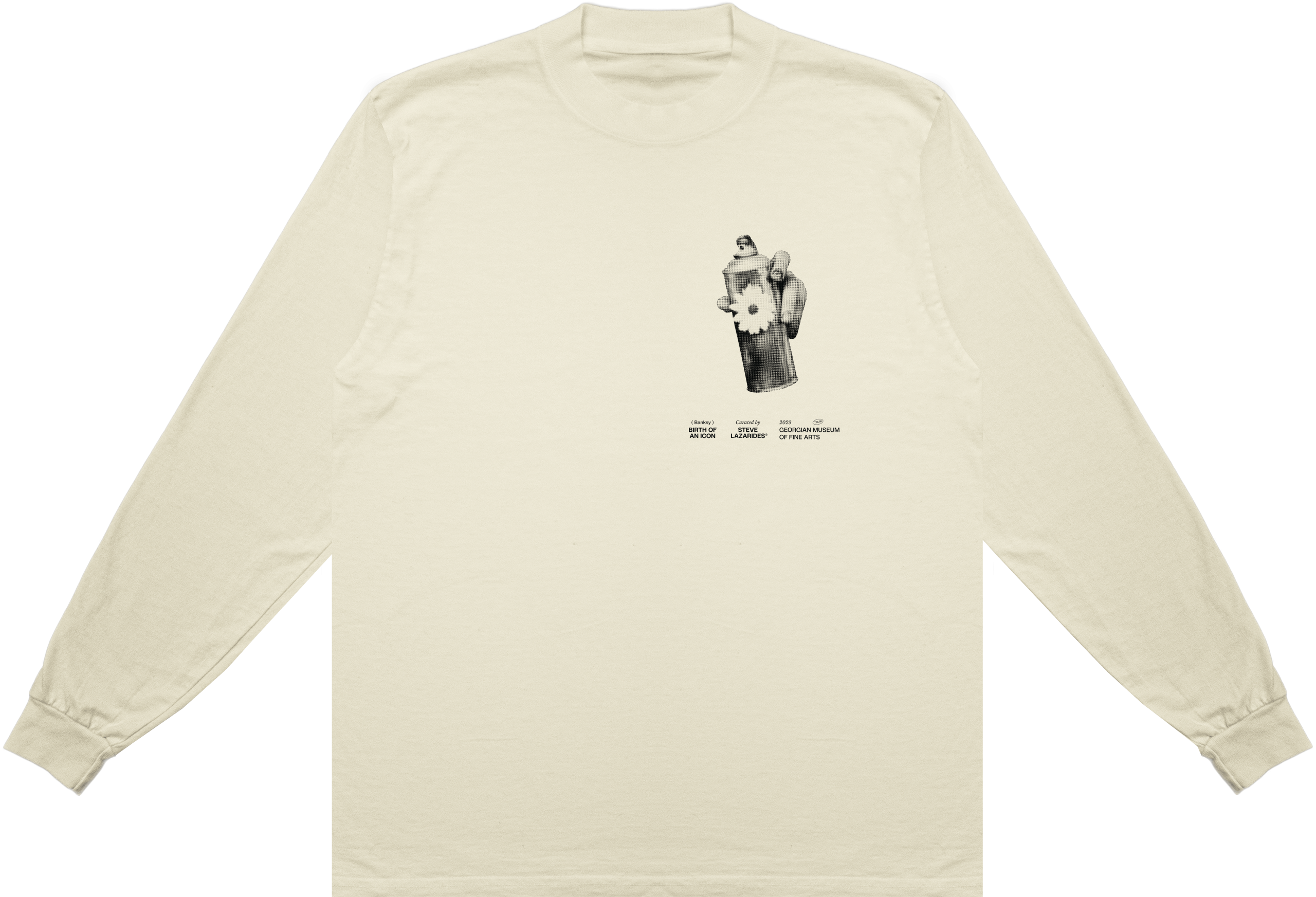 Long-sleeve-cream-2 Banksy Spray, Cream