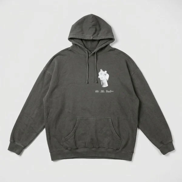 shirt_m0 ბენქსის ხელი სპრეით (წინ), ნაცრისფერი